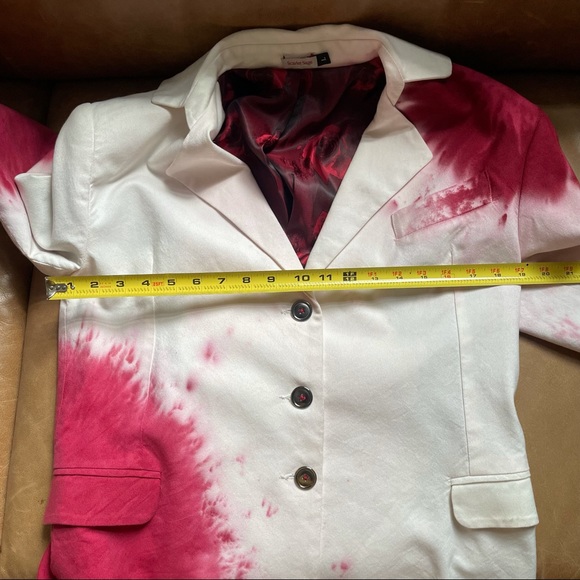 Hand Tie dyed vintage blazer jacket - Picture 9 of 16